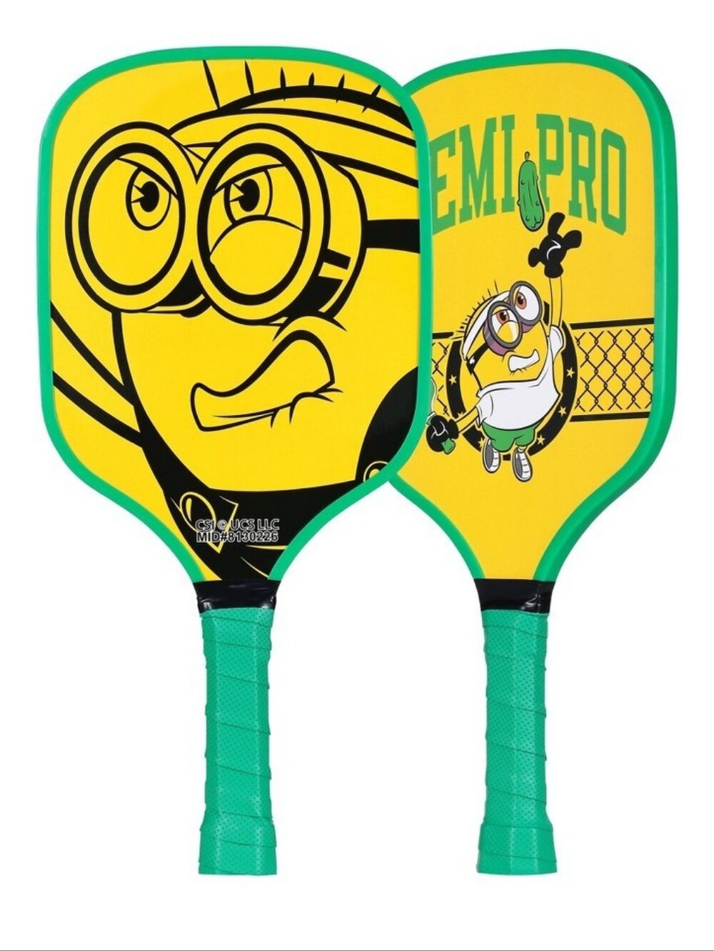 Minions Despicable Me 4 Pickleball Set 2 Paddles Balls Carry Case New